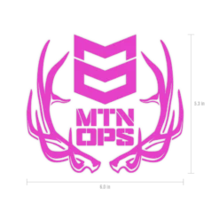 MTN OPS ELK DECAL 10 MTN OPS ELK DECAL -Mtn Ops Shop Elk Vinyl Pink