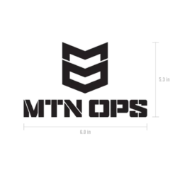 MTN OPS VINYL DECAL -Mtn Ops Shop MTN OPS Vinyl Black
