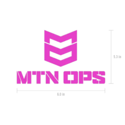 MTN OPS VINYL DECAL -Mtn Ops Shop MTN OPS Vinyl Pink