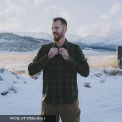 FLEX FLANNEL -Mtn Ops Shop flex flannel modelInfo