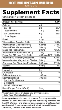 HOT IGNITE LITE -Mtn Ops Shop hot ignite litesupplements1136890130 444588